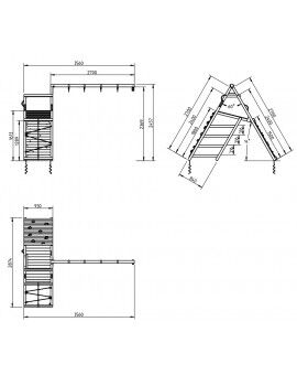Parque infantil Masgames KIOSK XL com Challenger