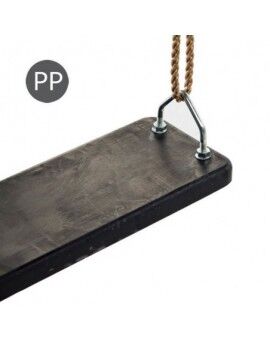 Baloiço duplo em madeira quadrada Masgames KARAI DELUXE Adultos (borracha e cordas)