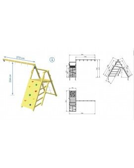 Parque infantil Masgames BELVEDERE XL com Challenger