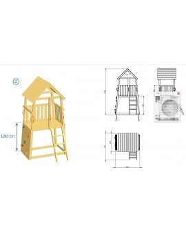 Parque infantil BELVEDERE L com Challenger