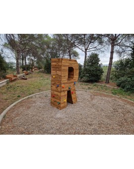 Letras Gigantes Masgames ALPHAPLAY com pedras de escalada cor natural