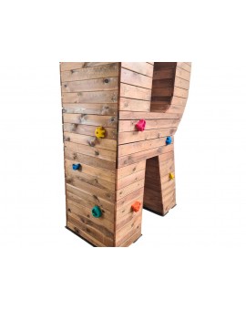 Letras Gigantes Masgames ALPHAPLAY com pedras de escalada cor natural