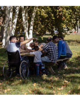 Mesa de piquenique adaptada MASGAMES LYON