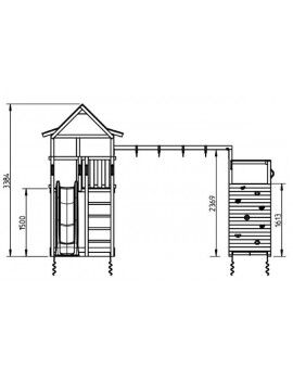 Parque infantil Masgames PAGODA XL com Challenger