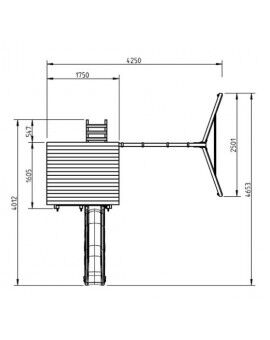 Parque infantil Masgames BEACH HUT L com baloiço