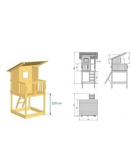 Parque infantil Masgames BEACH HUT L com Challenger