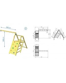 Parque infantil Masgames BEACH HUT L com Challenger