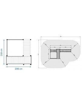 Parque infantil Masgames CROSSFIT XL com baloiço