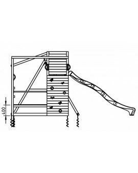 Parque infantil Masgames CROSSFIT XL com baloiço