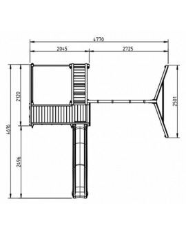 Parque infantil Masgames CROSSFIT XL com baloiço