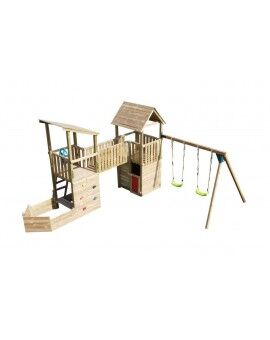 Ponte de madeira MASGAMES Madison para unir dois parques infantis