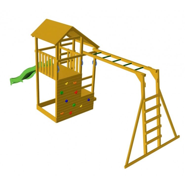 Parque infantil Masgames TEIDE XL com escada de macaco