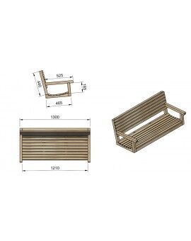 Balanço de jardim MASGAMES ELNA L