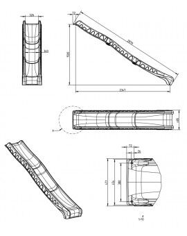Rampa de escorrega Masgames TRIX XL