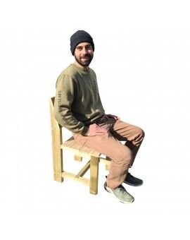 Conjunto de 4 cadeiras de madeira para exterior MASGAMES BATEA