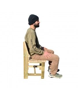 Conjunto de 4 cadeiras de madeira para exterior MASGAMES BATEA