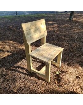 Conjunto de 4 cadeiras de madeira para exterior MASGAMES BATEA