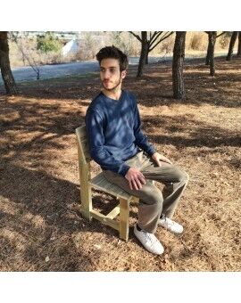 Conjunto de 4 cadeiras de madeira para exterior MASGAMES BATEA