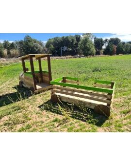 Parque infantil Masgames TREM PINXO: Locomotiva + 2 vagões