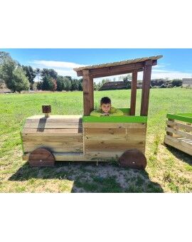 Parque infantil Masgames TREM PINXO: Locomotiva + 2 vagões