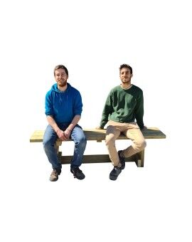 Banco de madeira para exterior MASGAMES CALELLA.