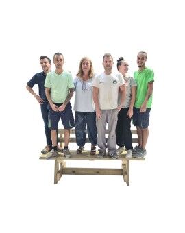 MASGAMES CALELLA mesa de madeira para exterior com bancos e encosto MASGAMES VIC