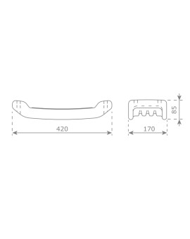 Kit para fazer um baloiço com cantos rectos e redondos