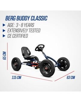 Carro de pedais BERG Buddy Classic Blue
