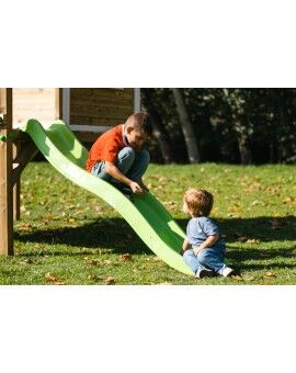 Casinha infantil de madeira em painéis Masgames FLAM elevada 90 cm