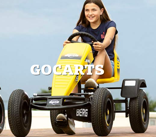 Porque a BERG é a marca de referência em karts a pedais, quadriciclos e trampolins